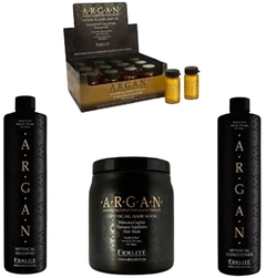 Combo 12 Tratamientos Argán x 15 ml + 1 Shampoo Argán x 900 ml + 1 Conditioner Argán x 900 ml + 1 Máscara Argán x 1000 g - Fidelité