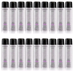 Kit 18 Hair Spray Long Lasting F02 con Caviar y Keratina x 430 ml - Fidelité