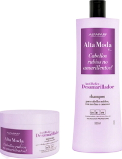 Combo 1 Máscara Desamarilladora x 300 g + 1 Shampoo Desamarillador x 300 ml - Alta Moda