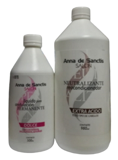 Combo 1 Ads Permanente Dolce x 500 cc + 1 Ads Neutralizante x 1000 ml - Anna de Sanctis Profesional