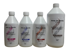 Combo 1 Ads Permanente Dolce x 500 cc + 1 Ads Permanente Normal x 500 cc + 1 Ads Permanente Forte x 500 cc + 1 Ads Neutralizante x 1000 ml - Anna de Sanctis Profesional