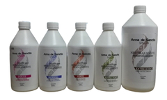 Combo 1 Ads Permanente Dolce x 500 cc + 1 Ads Permanente Normal x 500 cc + 1 Ads Permanente Forte x 500 cc + 1 Ads Permanente Extra Forte x 500 cc + 1 Ads Neutralizante x 1000 ml - Anna de Sanctis Profesional