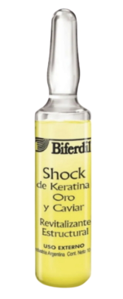 Shock de Keratina con Oro y Caviar x 10 ml x 1 unid - Biferdil