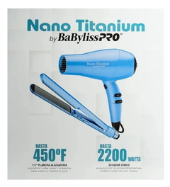 Set Secador 2200 Ionic + Plancha 2073 Babyliss x 1 unid - Babyliss