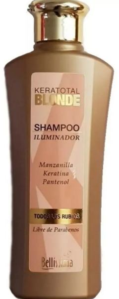 Keratotal Blonde Shampoo Cabellos Rubios x 270 ml - Bellíssima