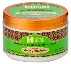 Argán y Macadamia Mascarilla con Enjuague x 250 g - Bellíssima