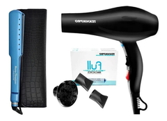 Combo 1 Plancha Húmedo / Seco 1 1/2" 2073 Babyliss x 1 unid - Babyliss + 1 Secador Full 5000 Tecno x 1 unid - Teknikpro