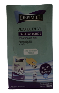 Kit 10 Alcoholes en Gel para Manos x 100 ml - Depimiel