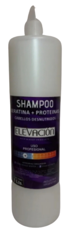 Shampoo Keratina + Proteína con Bomba x 1000 ml - Elevación