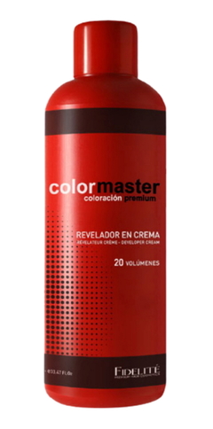 Combo 1 Revelador en Crema Perfumado 20 Vol x 990 ml - Fidelité + 24 Tinturas Colormaster x 60 g - Fidelité + 1 Bols para Tintura Mediano Cód. B27 - Jessamy + 1 Pincel Tintura Grande Cód. Hs78039 - Har - comprar online