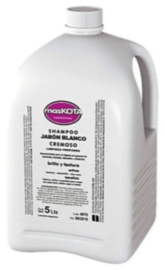 Shampoo Jabón Blanco Cremoso - Limpieza Profunda x 5000 ml - Maskota