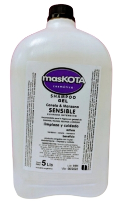 Shampoo Gel Piel Sensible - Cuidado Intensivo x 5000 ml - Maskota