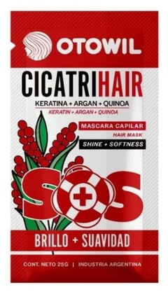 Cicatrihair Brillo + Suavidad con Keratina + Argán + Quinoa x 25 g - Otowil - comprar online