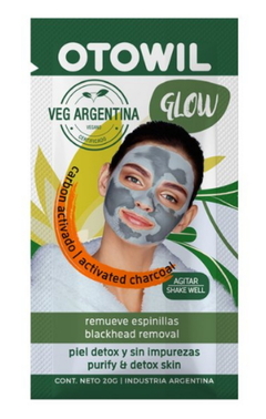 Máscara Facial Glow - Clay Vegan Sachet x 20 g - Otowil