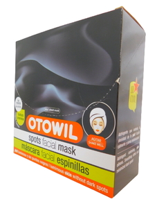 Kit 24 Máscaras Faciales Tela - Espinillas Sachet x 20 g - Otowil