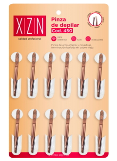 Kit 12 Pinzas de Depilar Cobre Cód. 450 x 1 unid - Xzn