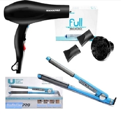 Combo 1 Plancha Ondula y Alisa 2071 1" Babyliss x 1 unid - Babyliss + 1 Secador Full 5000 Tecno x 1 unid - Teknikpro