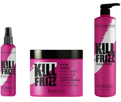 Combo 1 Loción Kill Frizz x 120 ml + 1 Máscara Kill Frizz x 500 ml + 1 Shampoo Kill Frizz x 900 ml - Fidelité