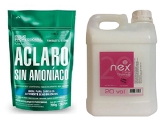 Combo 1 Polvo Decolorante Fantastic Blond x 700 g - Issue Professional + 1 Crema Oxidante 20 Vol x 2000 cc - Nex