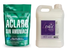 Combo 1 Polvo Decolorante Fantastic Blond x 700 g - Issue Professional + 1 Crema Oxidante 40 Vol x 2000 cc - Nex