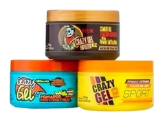 Combo 1 Crazy Gel Hipster x 270 g + 1 Crazy Gel Urbano x 270 g + 1 Crazy Gel Sport x 270 g - Bellíssima