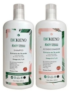 Combo 1 Shampoo Vegano x 420 cc + 1 Acondicionador Vegano x 420 cc - Kleno