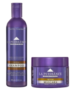 Combo 1 Shampoo Silver x 300 ml + 1 Máscara Silver x 250 ml - La Puissance