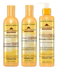 Combo 1 Shampoo Activador de Rulos x 300 ml + 1 Acondicionador Activador de Rulos x 300 ml + 1 Crema Modeladora Activadora de Rulos x 250 ml - La Puissance