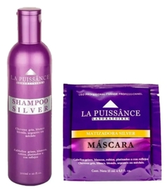 Combo 1 Shampoo Silver x 300 ml + 1 Máscara Silver x 250 ml - La Puissance