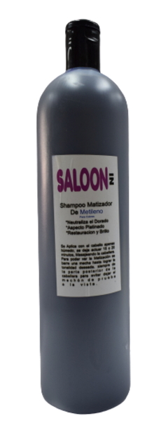 Shampoo Matizador de Metileno - Azul x 1000 ml - Saloon In