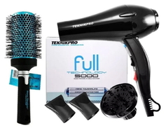 Combo 1 Cepillo Térmico Nano Titanium Grande Babyliss x 1 unid - Babyliss + 1 Secador Full 5000 Tecno x 1 unid - Teknikpro