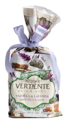 Jabón de Tocador Lavanda & Vainilla con Bolsa x 180 g - Vertiente