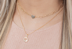 CHOKER ELO COM PINGENTE DE CORAÇÃO - comprar online