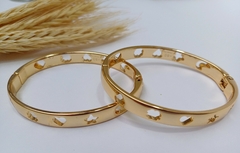 Bracelete dourado Luana - AleLima Acessórios