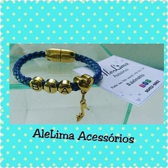 Pulseira infantil personalizada com nome Bia - AleLima Acessórios