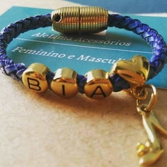 Pulseira infantil personalizada com nome Bia na internet