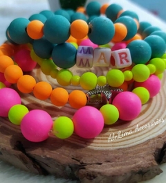 Pulseira de bolinhas neon Mar - comprar online