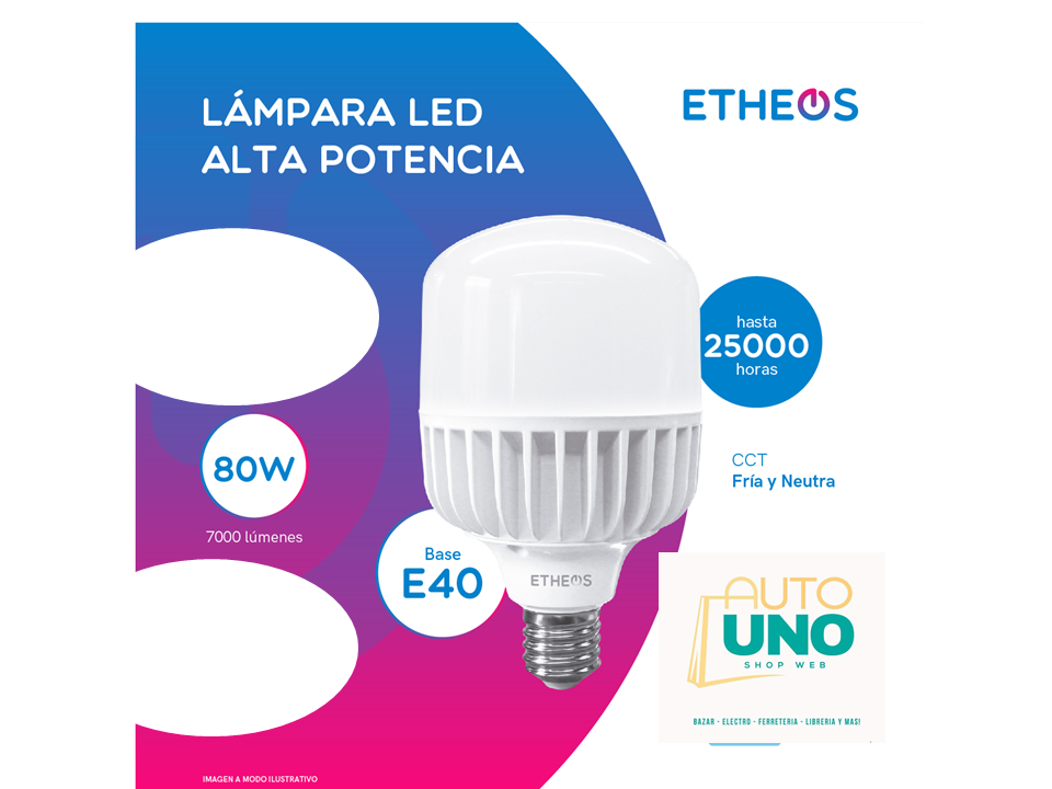 Lampara Led 80w Alta Potencia E27 Luz Fria Galponera