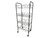 Organizador Cocina Carrito Verdulero 4 Estante Armable Rueda Negro - comprar online