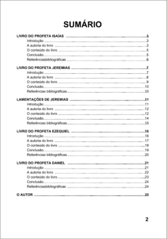 Profetas Maiores do Antigo Testamento - comprar online