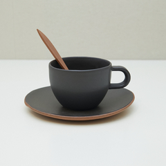 TAZA NEGRA CERAMICA - comprar online