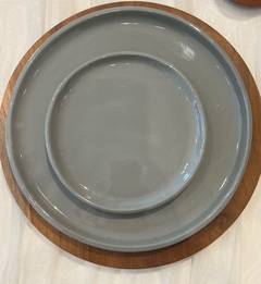 PLATO CERAMICA GREY GRANDE - comprar online