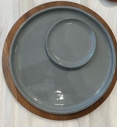 PLATO CERAMICA GREY CHICO en internet