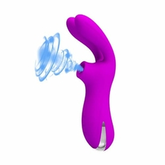 Vibrador com estimulador de clitoris e sugador Ralap - comprar online