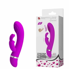 Vibrador coelho com estimulador de ponto G Christ