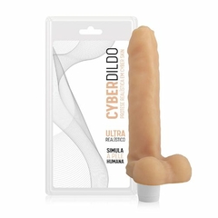 Vibrador pênis realístico em cyberskin Saturno 17,5 X 3,5 cm