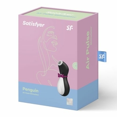 Vibrador sugador com estimulador de clitóris Satisfyer Penguin - Sex Shop Campinas