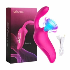 Vibrador 3 em 1 com 3 pontos para estimulação clitoriana e ponto G Athena