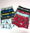 2569- Cueca infantil estampada (KIT 5 UNIDADES)