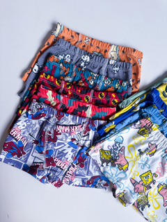 4560- Cueca boxer infantil personagem (KIT 5 UNIDADES) na internet